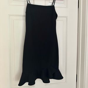 Blue Blush Little black dress with ruffles
